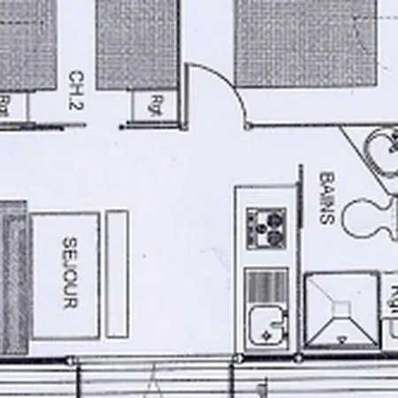 Avec Terrasse Pour 5 Personnes - Api-1-52-905 مكان تخييم *