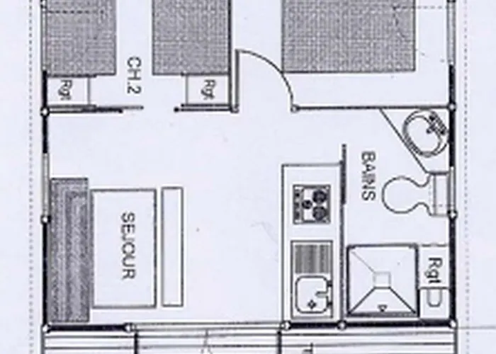 Avec Terrasse Pour 5 Personnes - Api-1-52-905 مكان تخييم *
